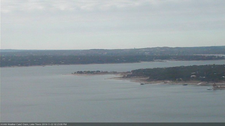 Lake Travis webcam, November 22, 2019 2:25 PM CT