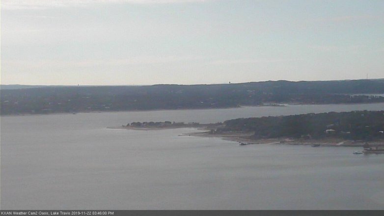 Lake Travis webcam, November 22, 2019 3:45 PM CT