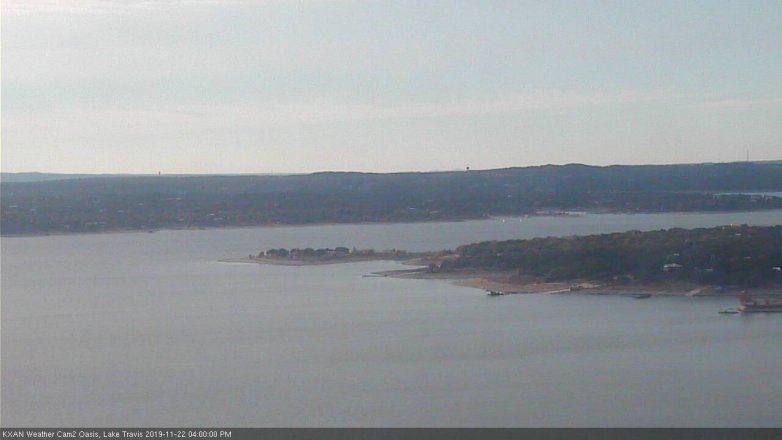 Lake Travis webcam, November 22, 2019 4:00 PM CT