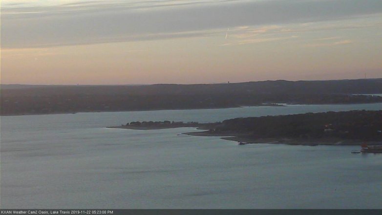 Lake Travis webcam, November 22, 2019 5:25 PM CT