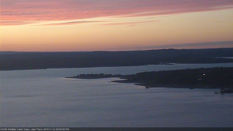 Lake Travis webcam, November 22, 2019 5:45 PM CT