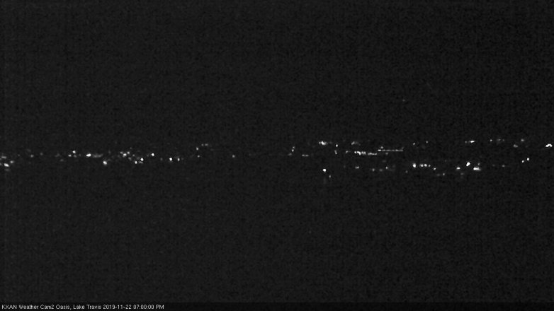 Lake Travis webcam, November 22, 2019 7:00 PM CT