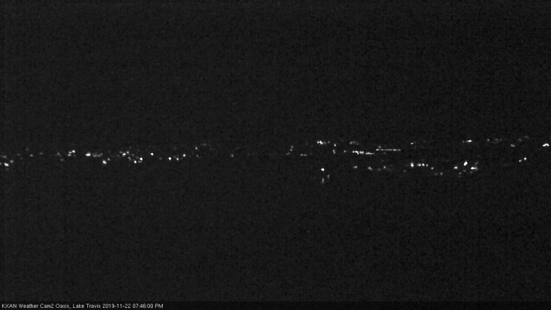 Lake Travis webcam, November 22, 2019 7:45 PM CT