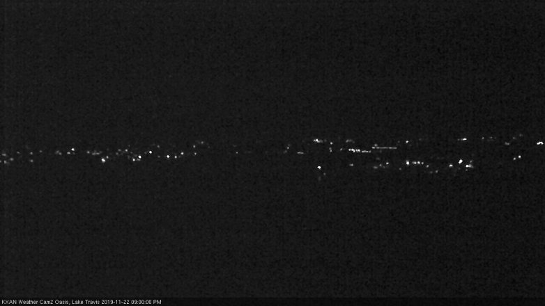 Lake Travis webcam, November 22, 2019 9:00 PM CT