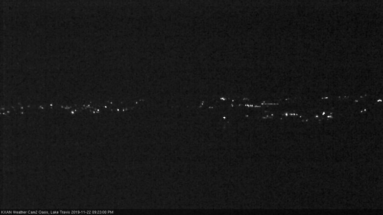 Lake Travis webcam, November 22, 2019 9:25 PM CT