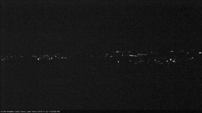 Lake Travis webcam, November 22, 2019 11:00 PM CT