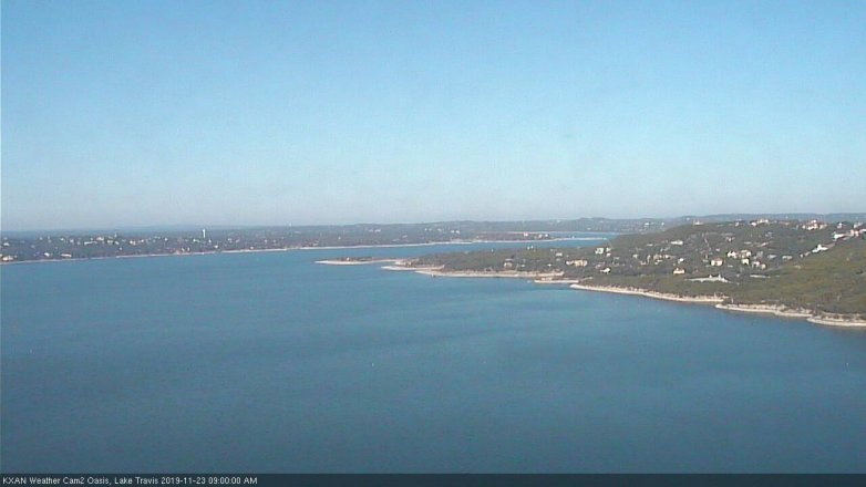 Lake Travis webcam, November 23, 2019 9:00 AM CT