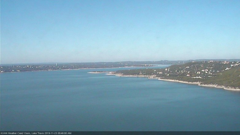 Lake Travis webcam, November 23, 2019 9:45 AM CT