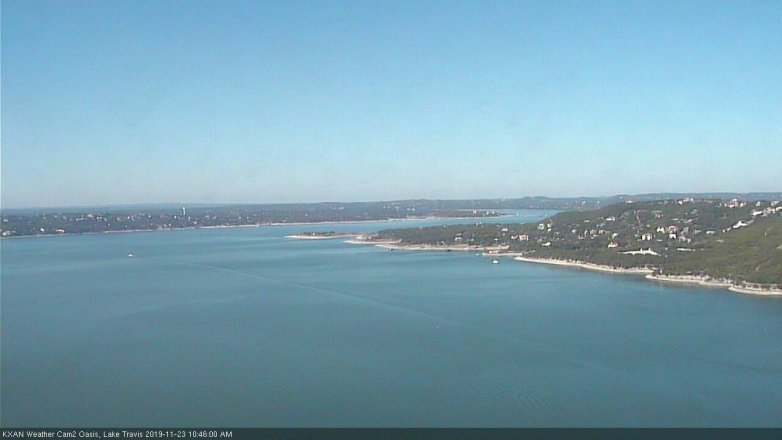 Lake Travis webcam, November 23, 2019 10:45 AM CT