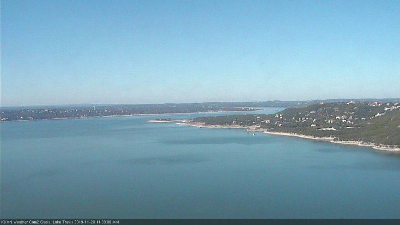 Lake Travis webcam, November 23, 2019 11:00 AM CT