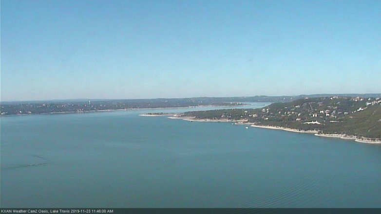 Lake Travis webcam, November 23, 2019 11:45 AM CT