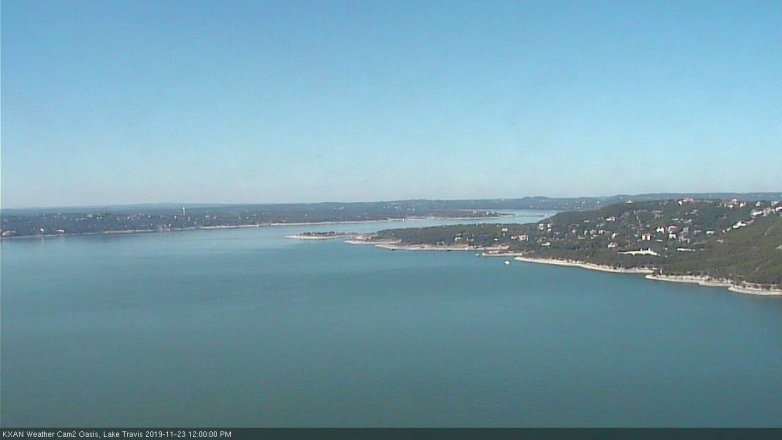 Lake Travis webcam, November 23, 2019 12:00 PM CT