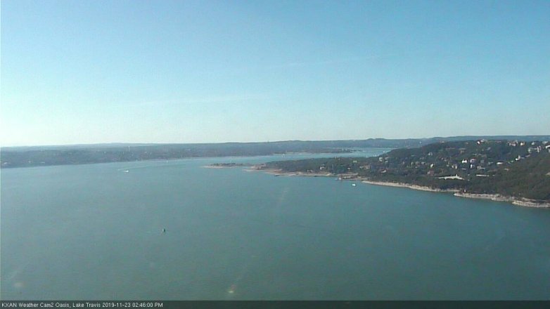 Lake Travis webcam, November 23, 2019 2:45 PM CT