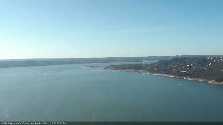Lake Travis webcam, November 23, 2019 3:00 PM CT
