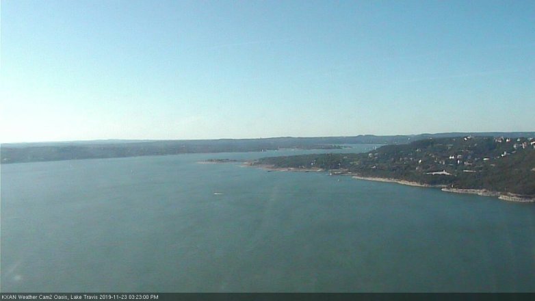 Lake Travis webcam, November 23, 2019 3:25 PM CT