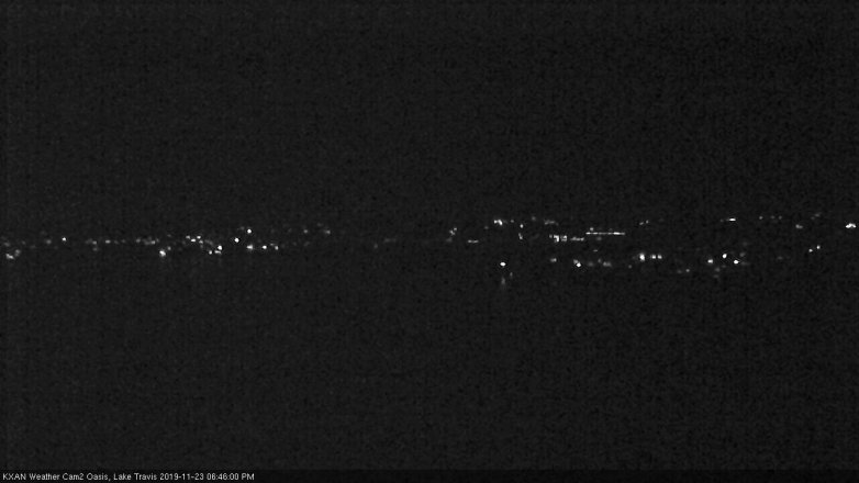 Lake Travis webcam, November 23, 2019 6:45 PM CT