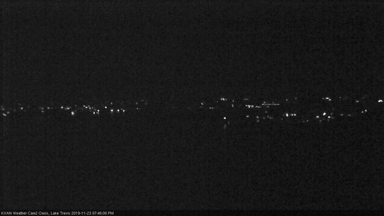 Lake Travis webcam, November 23, 2019 7:45 PM CT