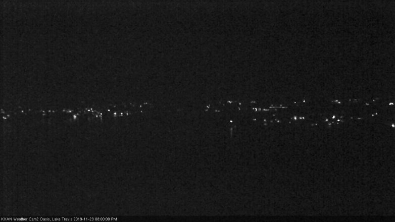 Lake Travis webcam, November 23, 2019 8:00 PM CT