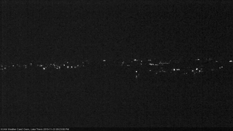 Lake Travis webcam, November 23, 2019 9:25 PM CT