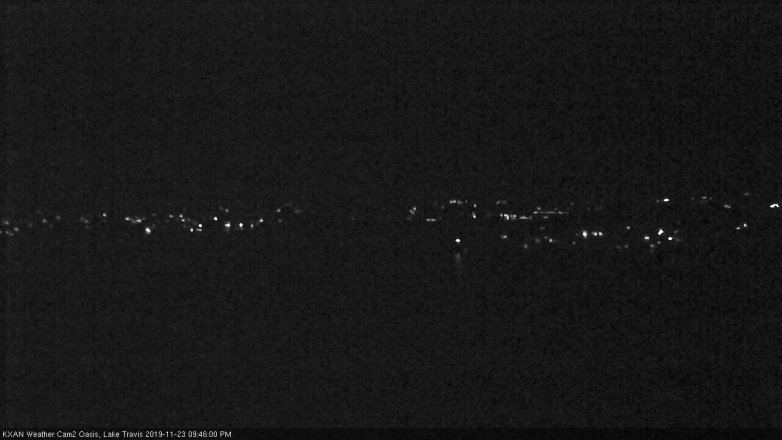 Lake Travis webcam, November 23, 2019 9:45 PM CT