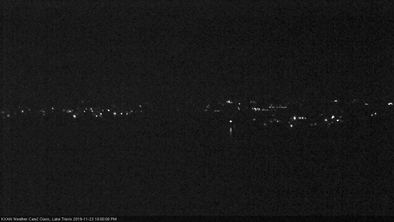 Lake Travis webcam, November 23, 2019 10:00 PM CT