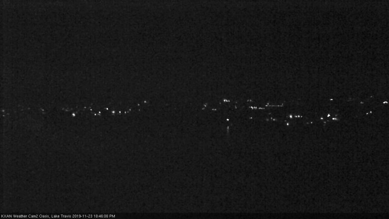 Lake Travis webcam, November 23, 2019 10:45 PM CT