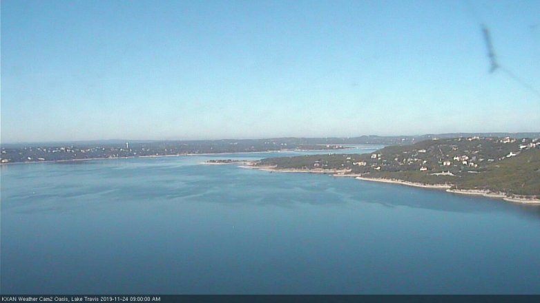 Lake Travis webcam, November 24, 2019 9:00 AM CT