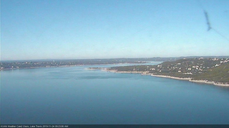 Lake Travis webcam, November 24, 2019 9:25 AM CT