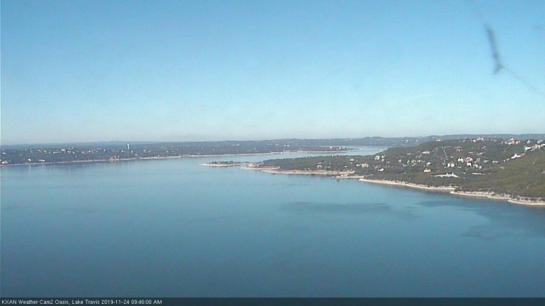 Lake Travis webcam, November 24, 2019 9:45 AM CT
