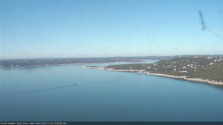 Lake Travis webcam, November 24, 2019 10:00 AM CT