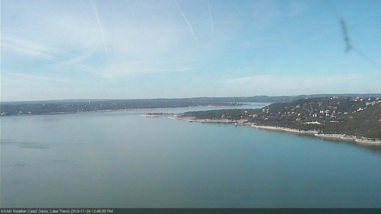 Lake Travis webcam, November 24, 2019 12:45 PM CT