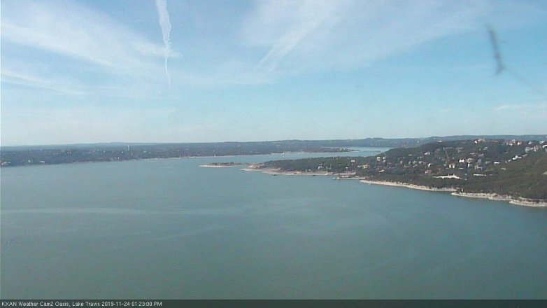 Lake Travis webcam, November 24, 2019 1:25 PM CT