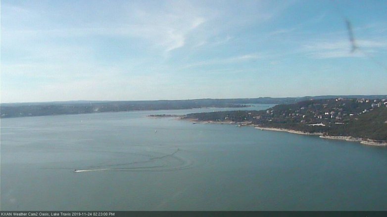 Lake Travis webcam, November 24, 2019 2:25 PM CT