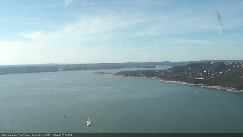 Lake Travis webcam, November 24, 2019 3:00 PM CT