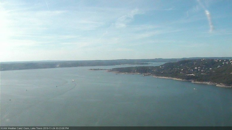 Lake Travis webcam, November 24, 2019 3:25 PM CT