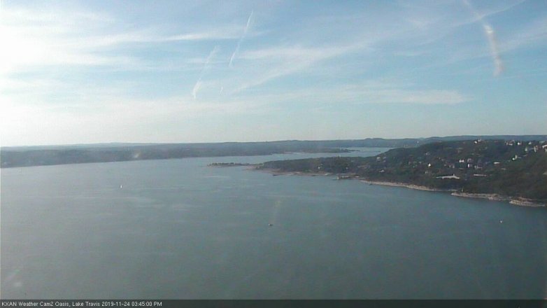 Lake Travis webcam, November 24, 2019 3:45 PM CT