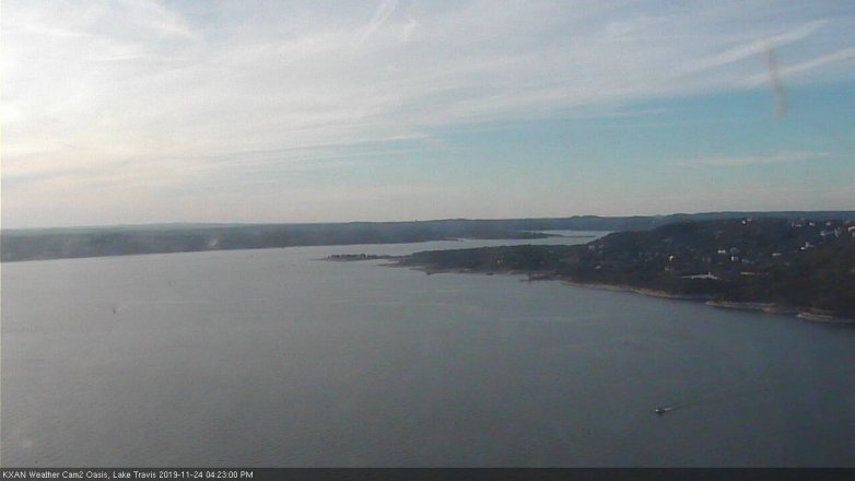 Lake Travis webcam, November 24, 2019 4:25 PM CT