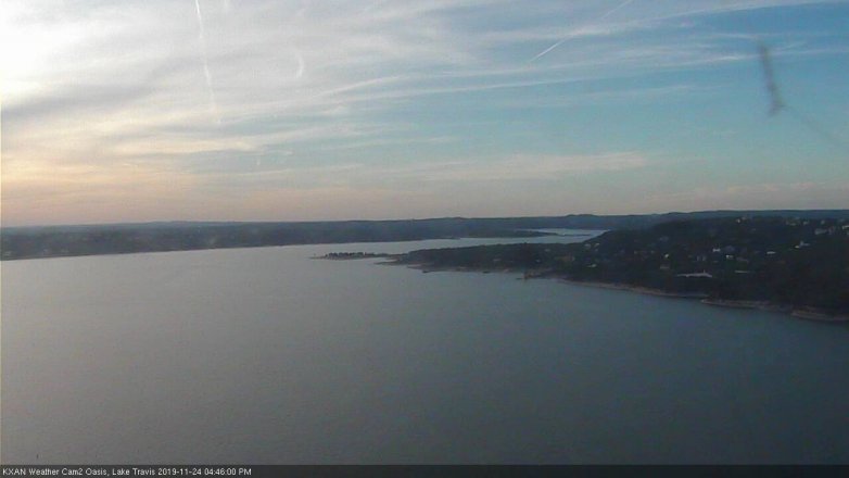 Lake Travis webcam, November 24, 2019 4:45 PM CT