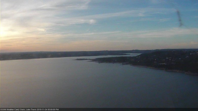 Lake Travis webcam, November 24, 2019 5:00 PM CT