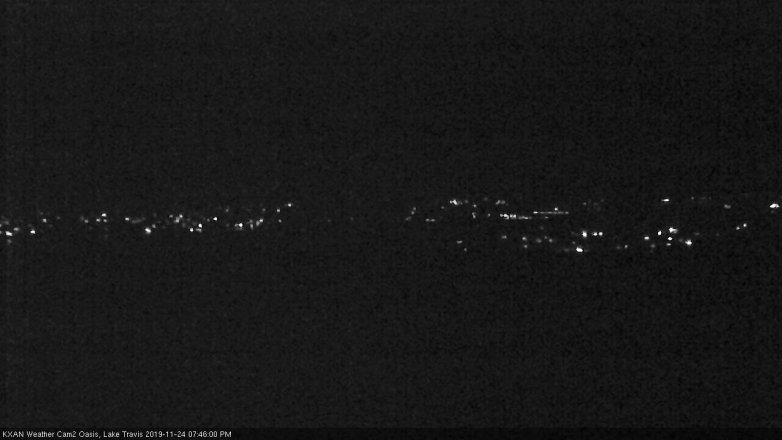 Lake Travis webcam, November 24, 2019 7:45 PM CT