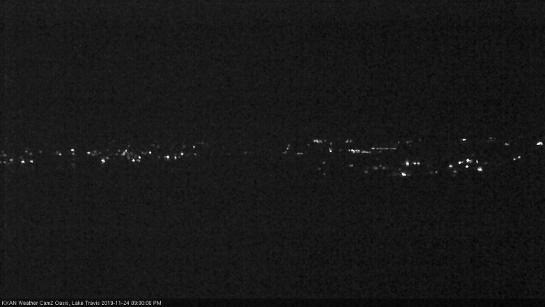 Lake Travis webcam, November 24, 2019 9:00 PM CT