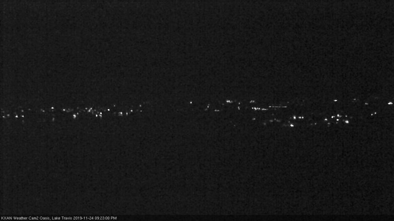Lake Travis webcam, November 24, 2019 9:25 PM CT
