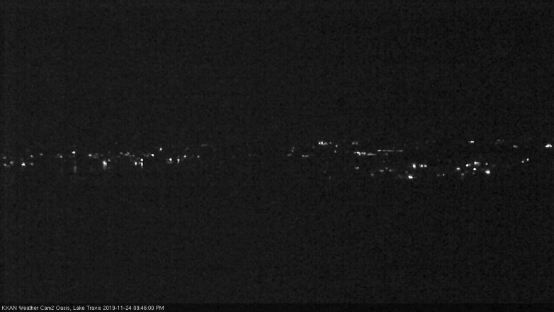 Lake Travis webcam, November 24, 2019 9:45 PM CT