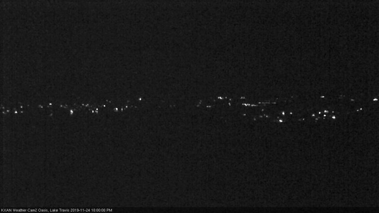 Lake Travis webcam, November 24, 2019 10:00 PM CT