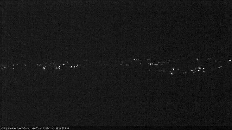 Lake Travis webcam, November 24, 2019 10:45 PM CT