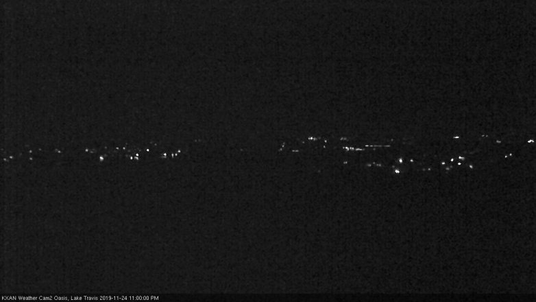 Lake Travis webcam, November 24, 2019 11:00 PM CT