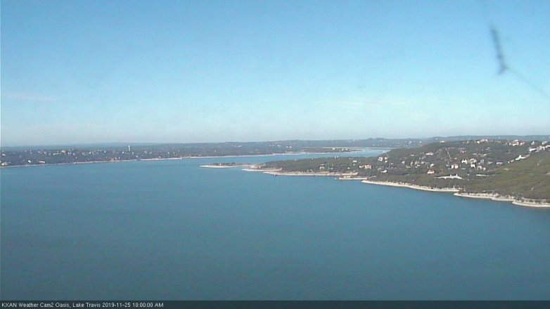 Lake Travis webcam, November 25, 2019 10:00 AM CT