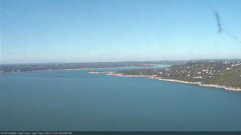 Lake Travis webcam, November 25, 2019 10:25 AM CT