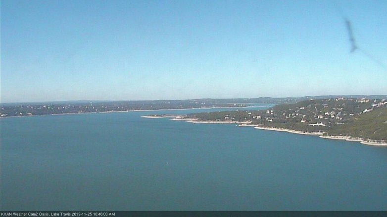 Lake Travis webcam, November 25, 2019 10:45 AM CT