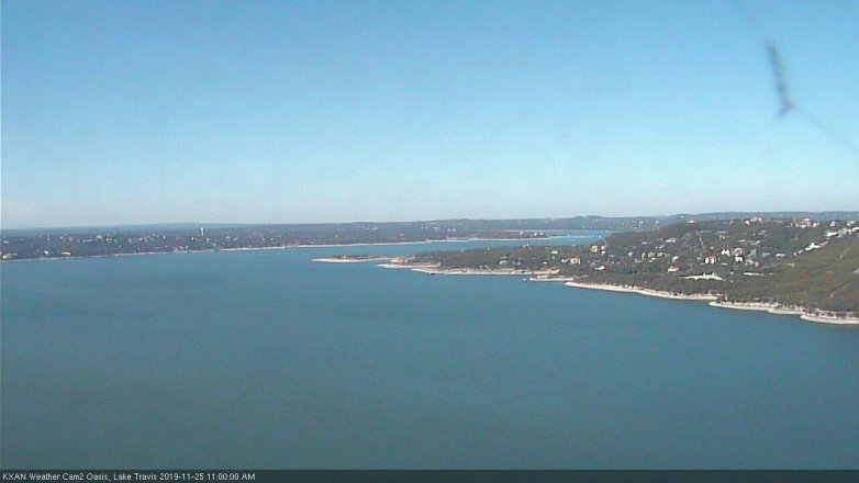 Lake Travis webcam, November 25, 2019 11:00 AM CT